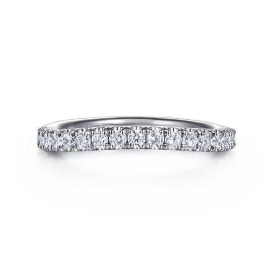 Gabriel - 14K White Gold Diamond Wedding Band