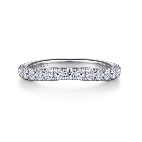 Gabriel - 14K White Gold Diamond Wedding Band