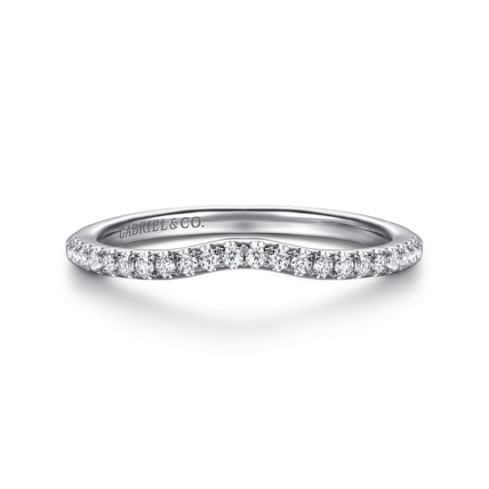 Gabriel - 14K White Gold Diamond Wedding Band