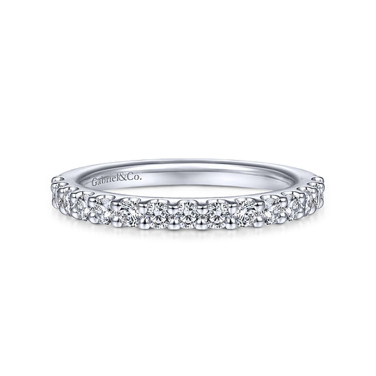 Gabriel - 14K White Gold Diamond Wedding Band