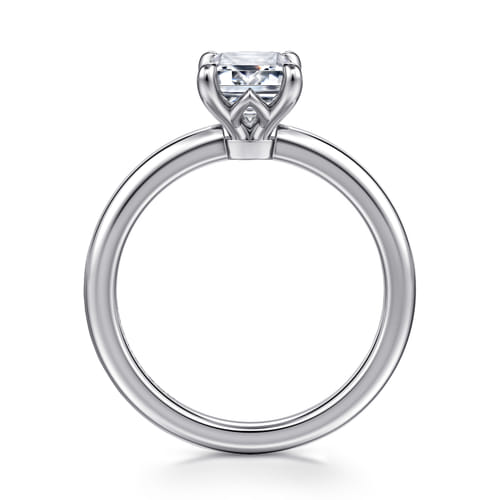 14K White Gold Emerald Cut Diamond Engagement Ring 14K White Gold Emerald Cut Diamond Engagement Ring