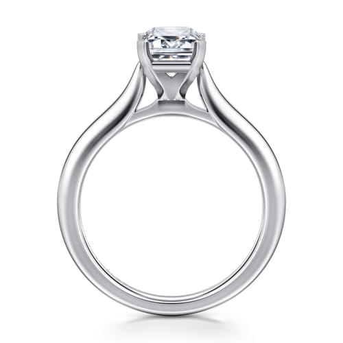 14K White Gold Emerald Cut Diamond Engagement Ring 14K White Gold Emerald Cut Diamond Engagement Ring