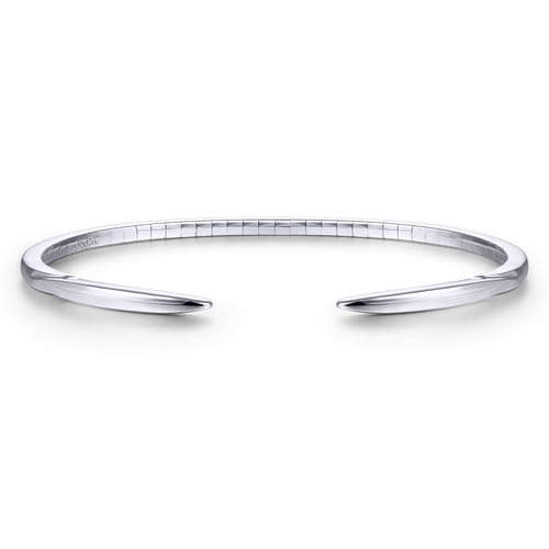 14K White Gold Fashion Bangle