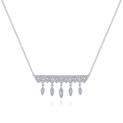 14K White Gold Fashion Necklace