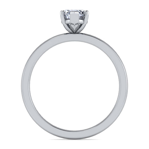 14K White Gold Marquise Diamond Engagement Ring