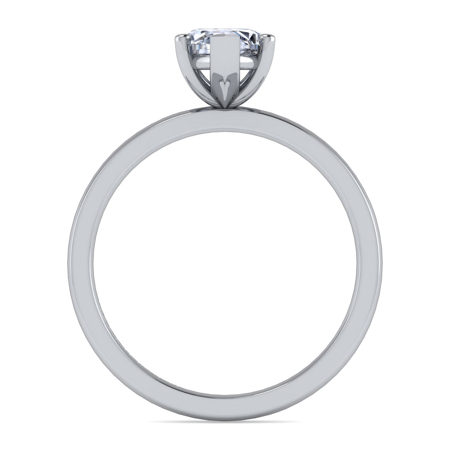 14K White Gold Marquise Diamond Engagement Ring