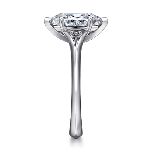 14K White Gold Marquise Shape Diamond Engagement Ring