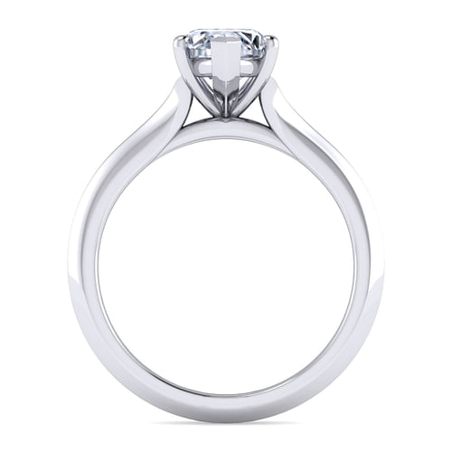 14K White Gold Marquise Shape Diamond Engagement Ring