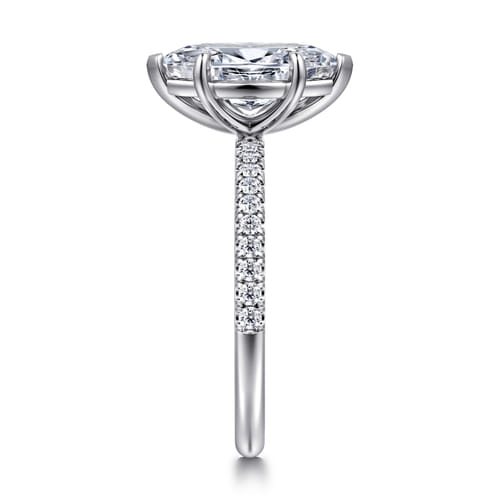14K White Gold Marquise Shape Diamond Engagement Ring 14K White Gold Marquise Shape Diamond Engagement Ring