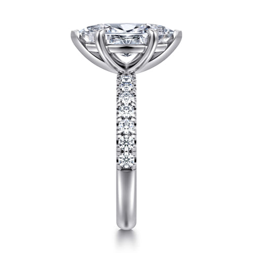 14K White Gold Marquise Shape Diamond Engagement Ring 14K White Gold Marquise Shape Diamond Engagement Ring