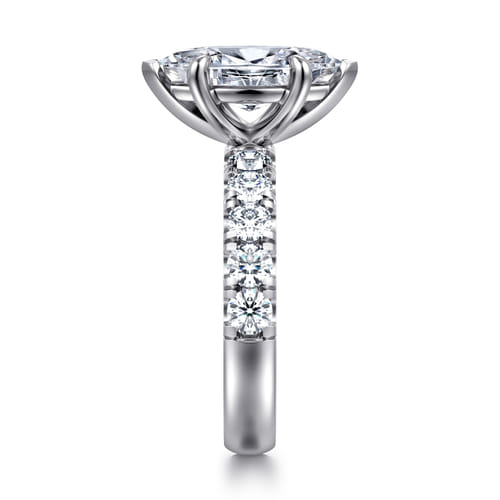 14K White Gold Marquise Shape Diamond Engagement Ring 14K White Gold Marquise Shape Diamond Engagement Ring