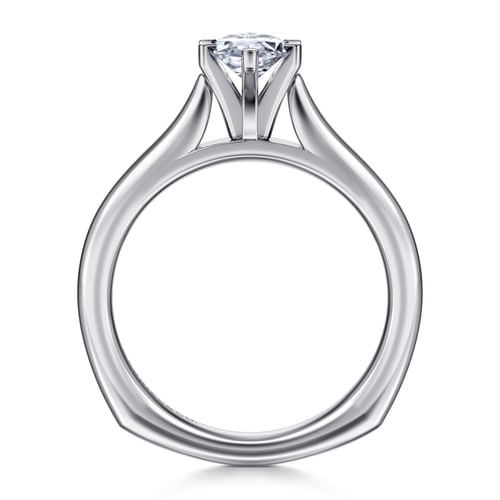14K White Gold Marquise Shape Diamond Engagement Ring