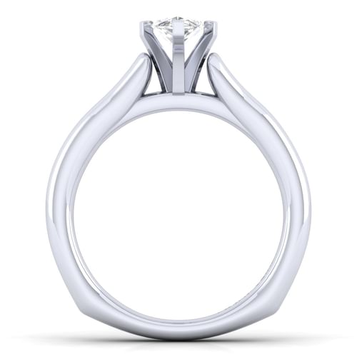14K White Gold Marquise Shape Diamond Engagement Ring
