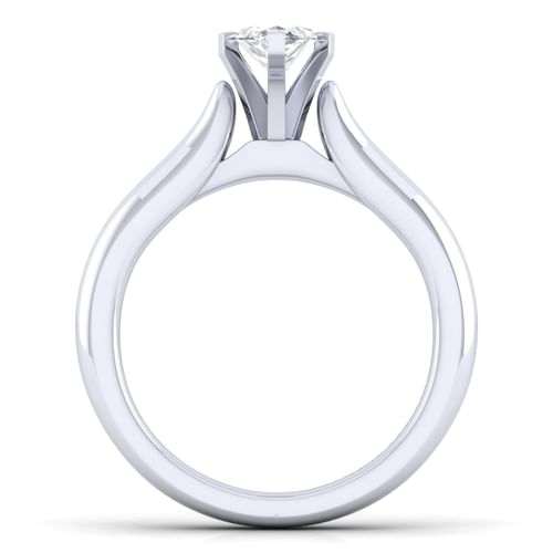 14K White Gold Marquise Shape Diamond Engagement Ring