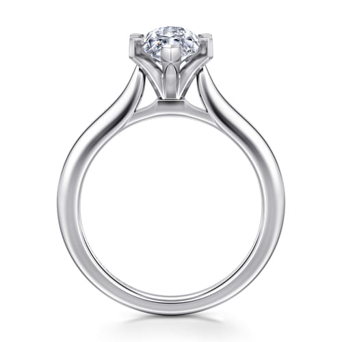 14K White Gold Marquise Shape Diamond Engagement Ring 14K White Gold Marquise Shape Diamond Engagement Ring