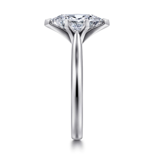 14K White Gold Marquise Shape Diamond Engagement Ring 14K White Gold Marquise Shape Diamond Engagement Ring