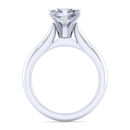 14K White Gold Marquise Shape Diamond Engagement Ring