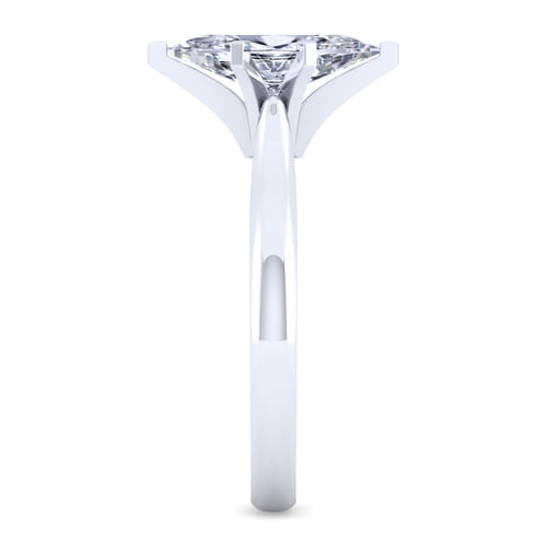 14K White Gold Marquise Shape Diamond Engagement Ring