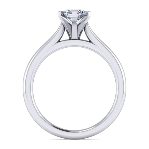 14K White Gold Marquise Shape Diamond Engagement Ring