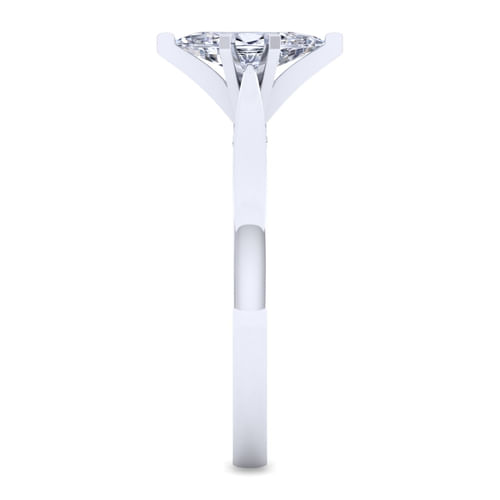 14K White Gold Marquise Shape Diamond Engagement Ring