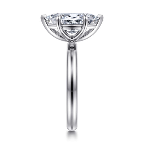 14K White Gold Marquise Shape Solitaire Diamond Engagement Ring 14K White Gold Marquise Shape Solitaire Diamond Engagement Ring
