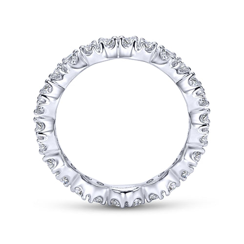 14K White Gold Marquise Station Diamond Eternity Band