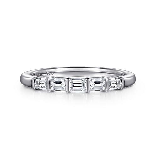 14K White Gold Matching Diamond Wedding Band