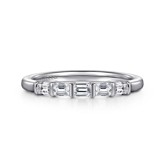 Gabriel - 14K White Gold Matching Diamond Wedding Band