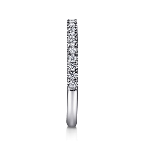 14K White Gold Matching Diamond Wedding Band