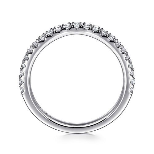 14K White Gold Matching Diamond Wedding Band