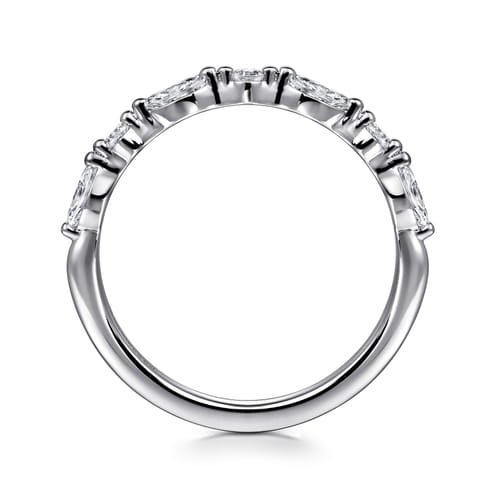 14K White Gold Matching Diamond Wedding Band