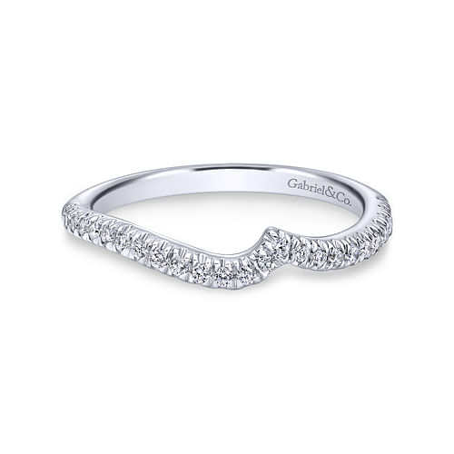 14K White Gold Matching Wedding  Band