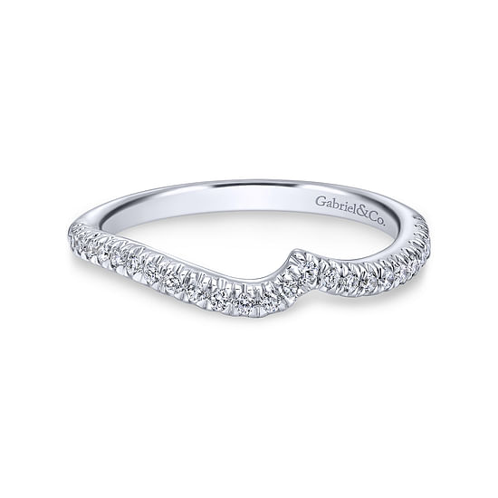 Gabriel - 14K White Gold Matching Wedding  Band