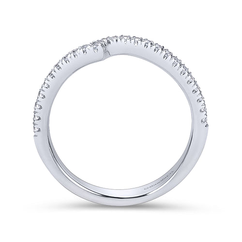 14K White Gold Matching Wedding  Band
