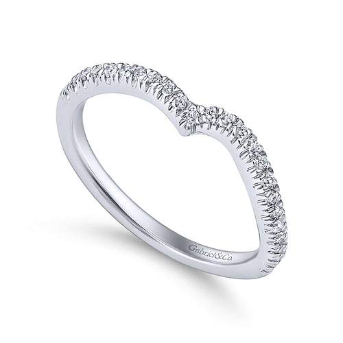 14K White Gold Matching Wedding  Band