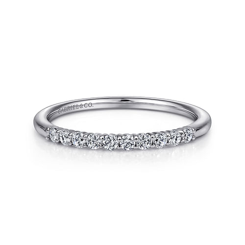 14K White Gold Matching Wedding  Band