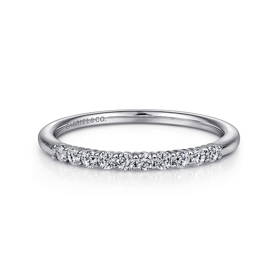 Gabriel - 14K White Gold Matching Wedding  Band