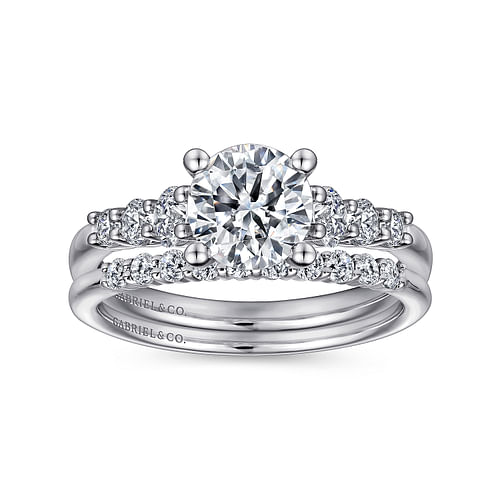 14K White Gold Matching Wedding  Band