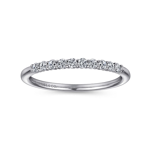 14K White Gold Matching Wedding  Band