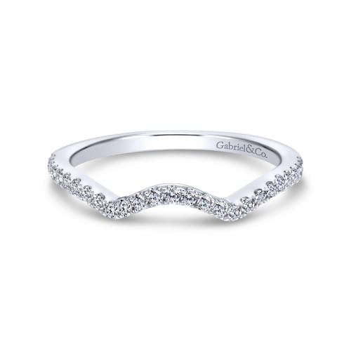 14K White Gold Matching Wedding  Band