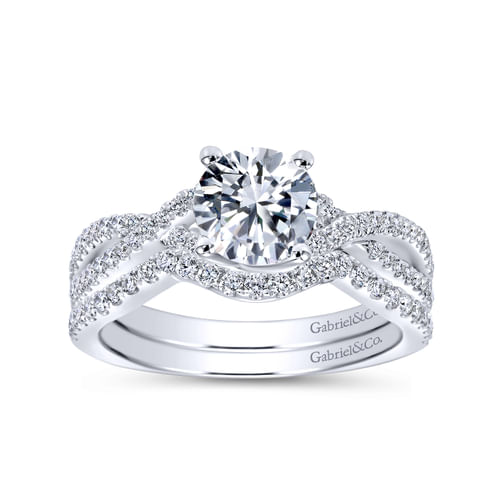 14K White Gold Matching Wedding  Band