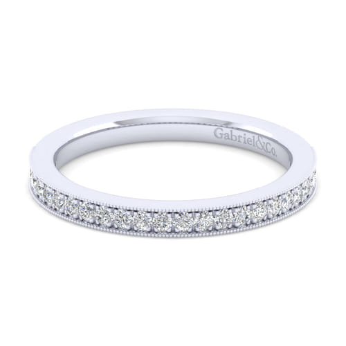 14K White Gold Matching Wedding Band