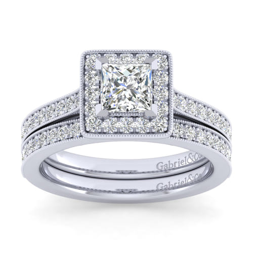 14K White Gold Matching Wedding Band