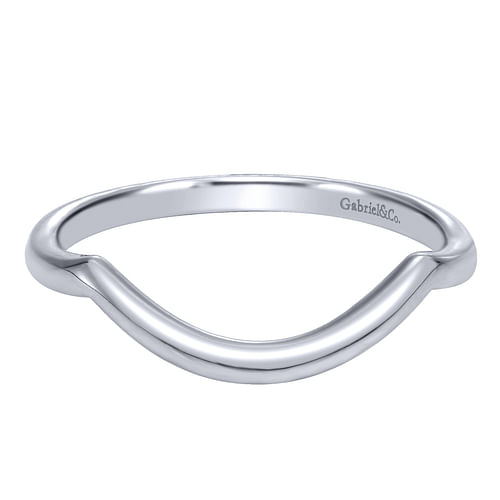 14K White Gold Matching Wedding Band