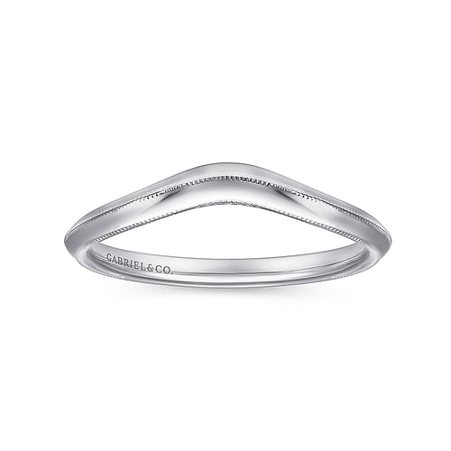 14K White Gold Matching Wedding Band