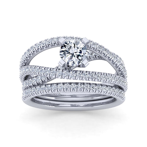 14K White Gold Matching Wedding Band