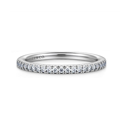 14K White Gold Matching Wedding Band