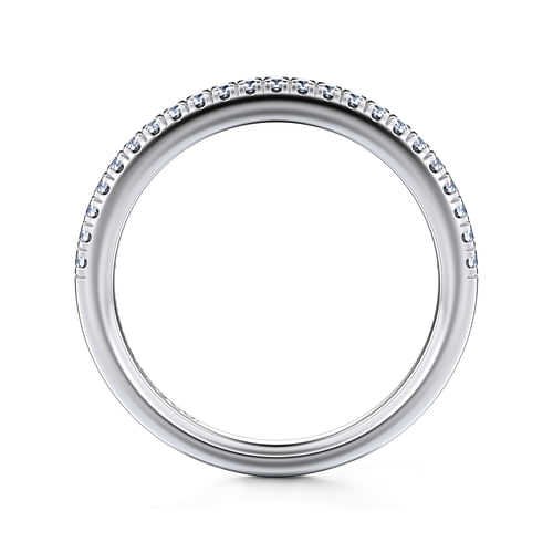 14K White Gold Matching Wedding Band