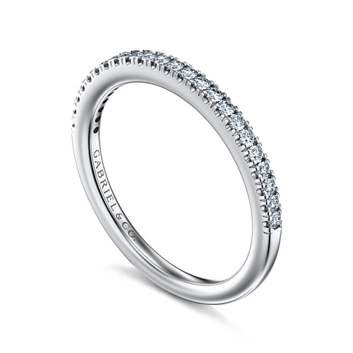 14K White Gold Matching Wedding Band