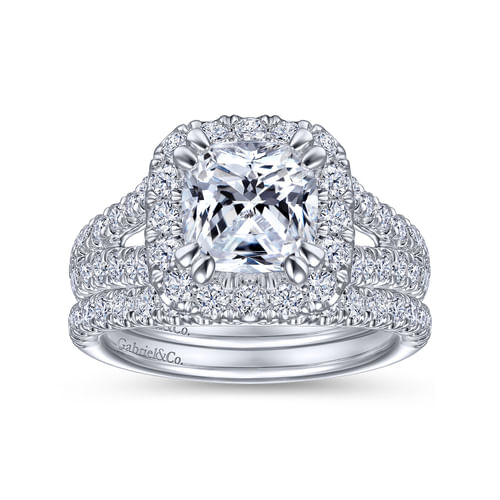 14K White Gold Matching Wedding Band
